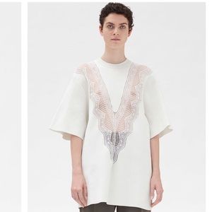 Céline Phoebe Philo 2018 Lace Trim Top Small